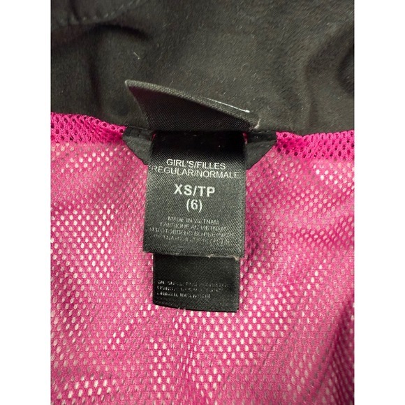 The North Face Windbreaker Jacket Full Zip Active Outdoor Black Pink Girls - Picture 8 of 8